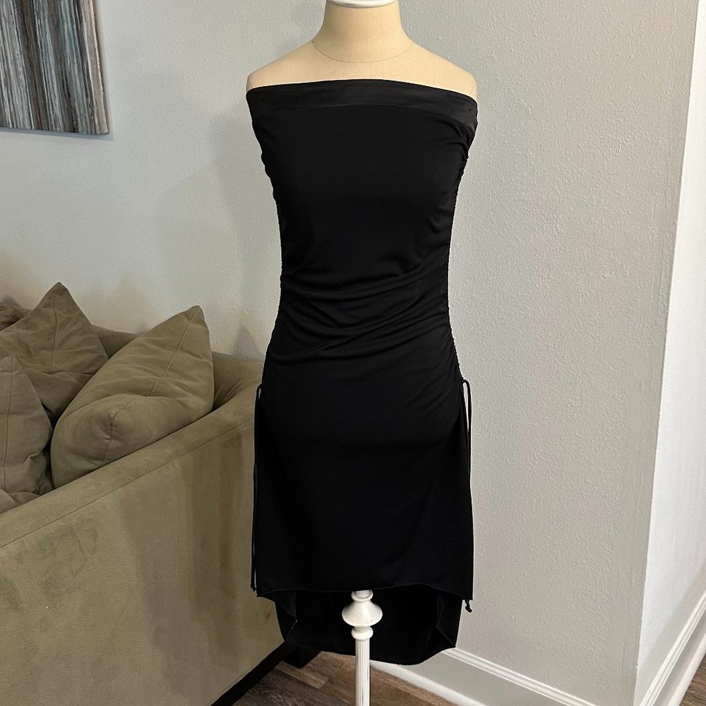 Savvy black cocktail dress.